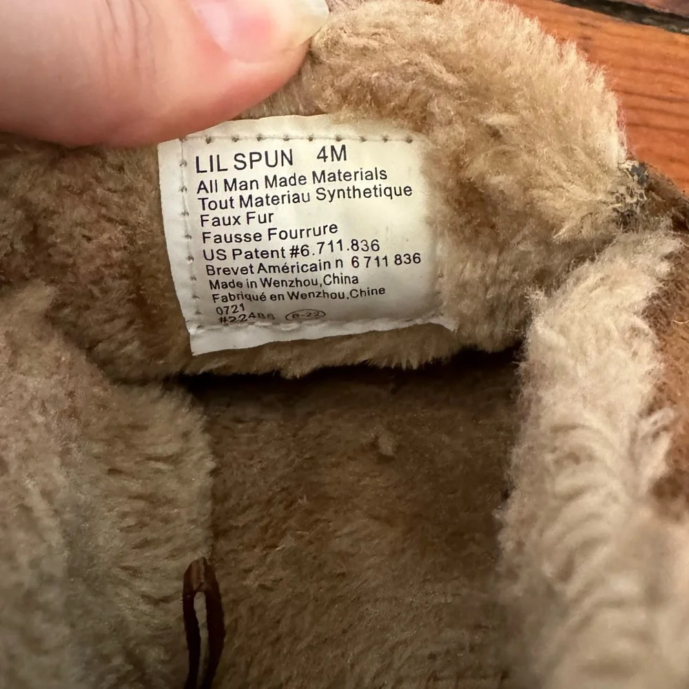 Deer Stags Kids' Lil Spun Slipper in Camel Size 4